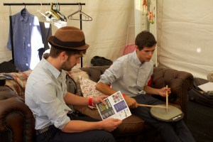 backstage with The Smugglers